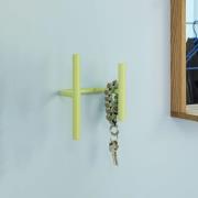 Vægkapstativ Flip, lysegrøn, bredde 20 cm, metal