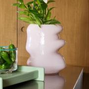 Vase Lote, lyserød, højde 25 cm, glas