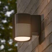 Udendørs væglampe Sidara Seaside, sort, IP54, E27