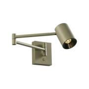 LED-væglampe Melina, olivengrøn, udhæng 55 cm, metal, dæmpbar