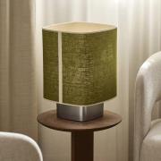 MARKET SET bordlampe Dolce, avocadogrøn, hør, E27