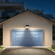 Philips LED-solcellelampe Zyren, sort, 3.000 K, sensor, IP65