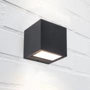 udendørs LED-væglampe GEMINI, mørkegrå, 9 x 9 cm, IP54, op/ned