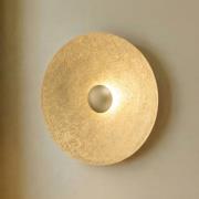 LED-væglampe Sole M, Ø 65 cm, guldfarvet, stål, 3.000 K