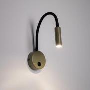 Væglampe Lagos, olivengrøn/sort, G9, højde 45 cm, metal