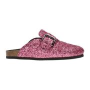 Lyserøde Glitter Slipper Sandaler