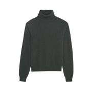 Turtleneck-sweater i 12-gauge cashmere og merino uld