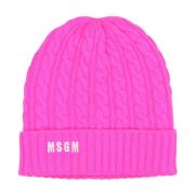 Fuchsia Uld Kashmir Hat