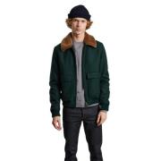 Virgin wool aviator jacket