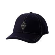 Navy Blue Diamond Cap - Bomuld