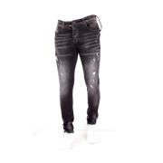 Slim Fit Jeans med Distressed Effekt - DC-007