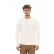 Beige Uld Crewneck Sweater