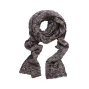 open knitted scarf with lurex