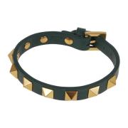 LÆDER STUDERET ARMBÅND (8x8mm)