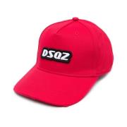 Rød Logo Baseball Cap 100% Bomuld