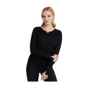 Slim Fit Sweater - V-Hals til Kvinder