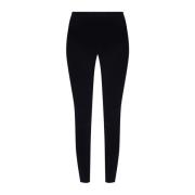 Leggings with rib detail