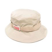 Beige Hat med KENZO Paris Label