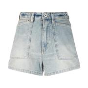 Højtaljede Denim Shorts