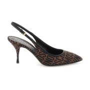 Luksus Jacquard Slingback Pumps