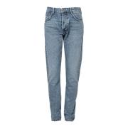 Slim-fit Jeans med Straight Legs