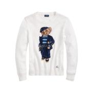 Marine Polo Bear Broderet Trøje