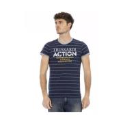 Action Blue Rund Hals T-Shirt