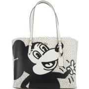 Mickey Mouse X Keith Haring Mollie Læder Tote Taske