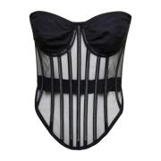 Stilfuld Ærmeløs Bustier Top