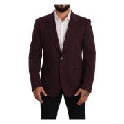 Indigo Cotton Slim Blazer Jakke