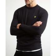 Bomuld Merino Crew Neck Jumper - True Black-S