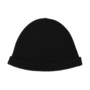 Sort Cashmere Beanie Hat