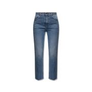 High-Rise Cropped Flare Jeans