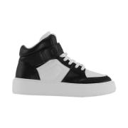 Sort & Hvid High Top Sneakers