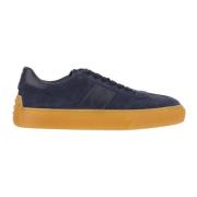 Suede Læder Sneakers med Gummisål