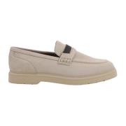 Suede Loafer med Juvelapplikation