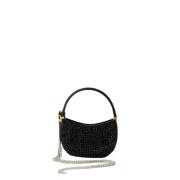 Crystal Micro Hobo Taske - Sort