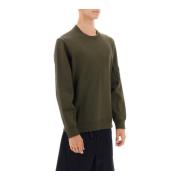 Crew-neck sweatshirt i fransk terry med ikonisk linse