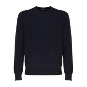 Sort Letvægts Crew Neck Sweater