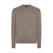 Beige Uld Tricot Sweater