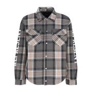 Quiltet Flannel Check Skjorte