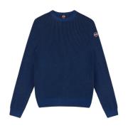 Herreblå Uldblandet Sweater