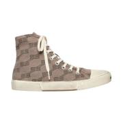 Monogram Logo Hi-Top Sneakers