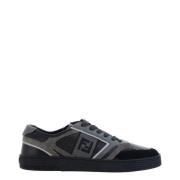 Sort kalveskind lavtop sneakers