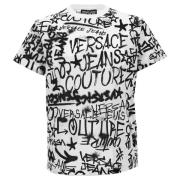 Graffiti Print Slim Fit T-Shirt