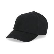 Sort bomuld baseball cap til kvinder