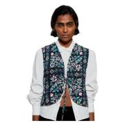 Flora print gilet