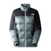 Moderne Fjerjakke i Powder Teal/Black