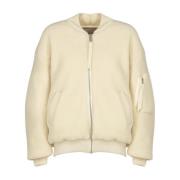 Boucle Zip Bomber Jakke