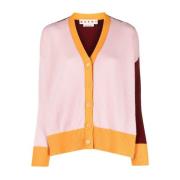 MultiColour Logo-Broderet Cashmere Cardigan